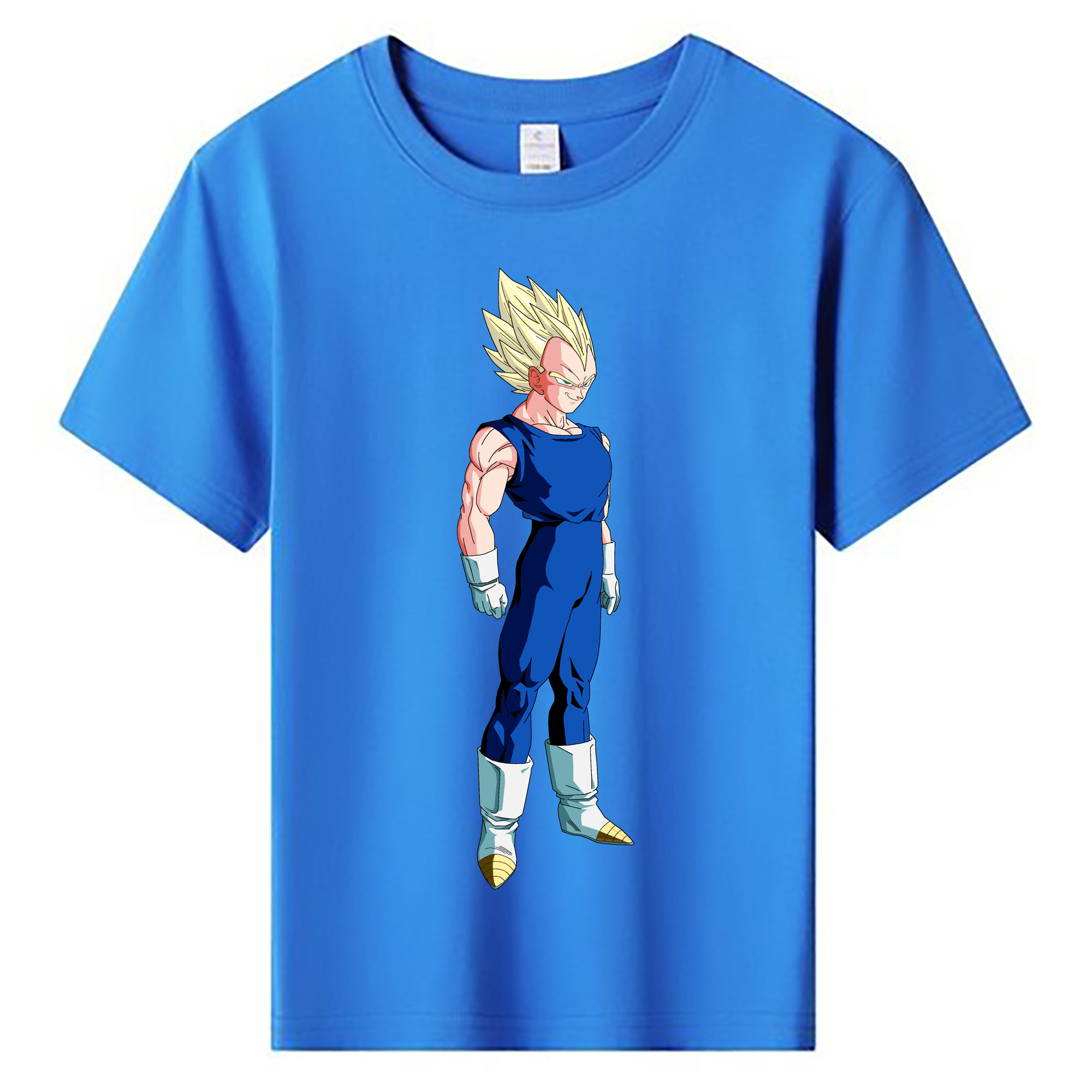 （画像用） ドラゴンボール ベジータ四世（Bejīta Yonsei）DRAGON BALL Vegeta IV 綿100％キッズTシャツ（フロントプリント）
